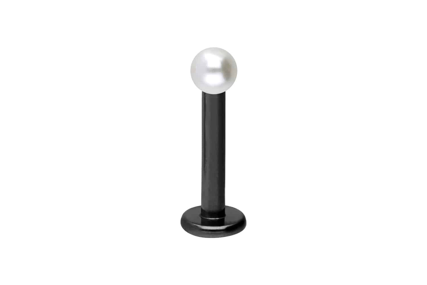 Titan Labret Piercing SYNTHETISCHE PERLE